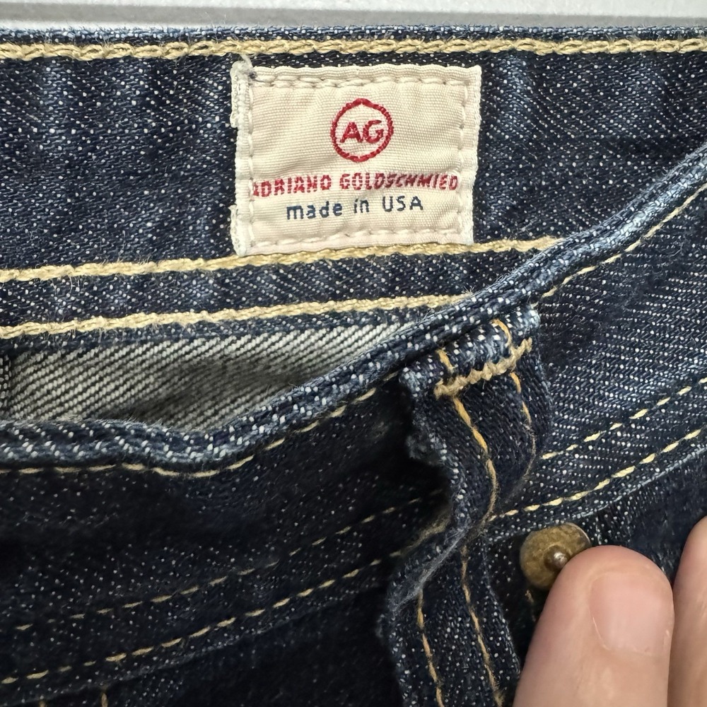 AG Adriano Goldschmied The Protege Jeans Mens 36x30 Dark Wash Straight Leg USA - Picture 4 of 9